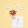 Bouquet Souvenir Cartoon Simulation Sunflower Refrigerator Sticker Roses Flowers Magnetic Stickers