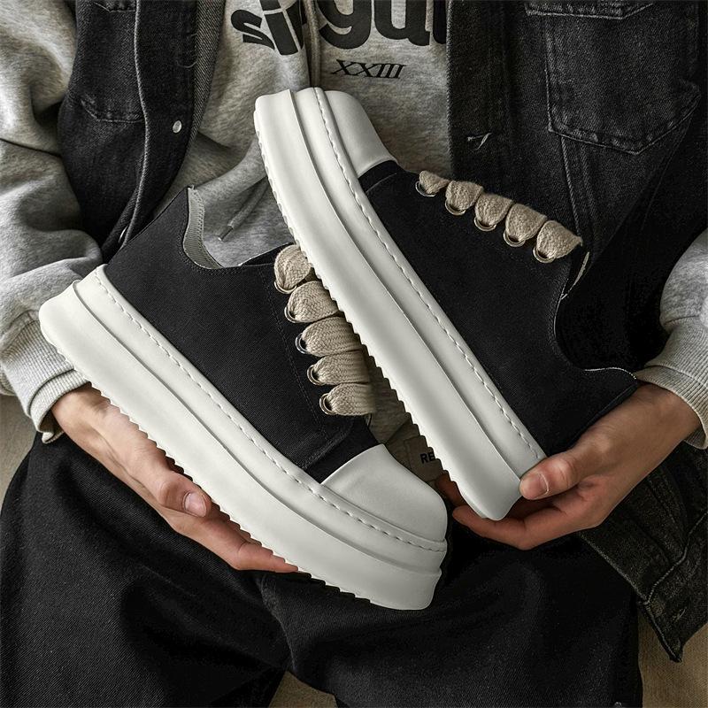 American platform high street fat shoes men's couple versatile height increase casual board shoes derby shoes tide 4845-J