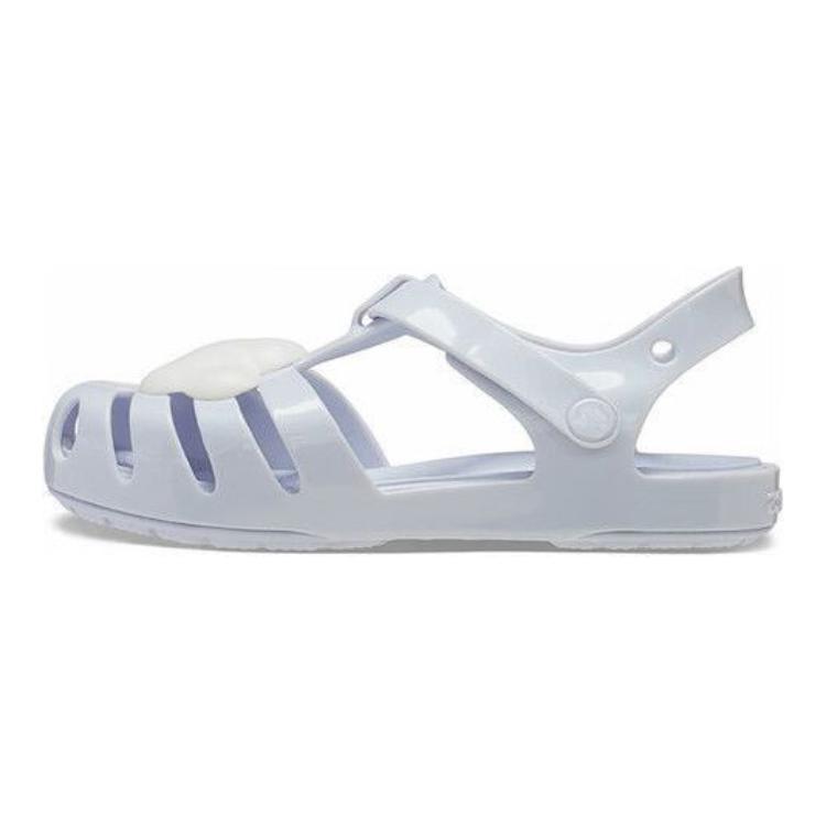 (TD) Crocs Isabella Charm Fisherman Sandals Light Blue Baby 208445-5AF EU 27-28