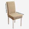 High-elastic Dining Chair Cover Jacquard Backrest Protector Stool Slipcover  for Home Decoration