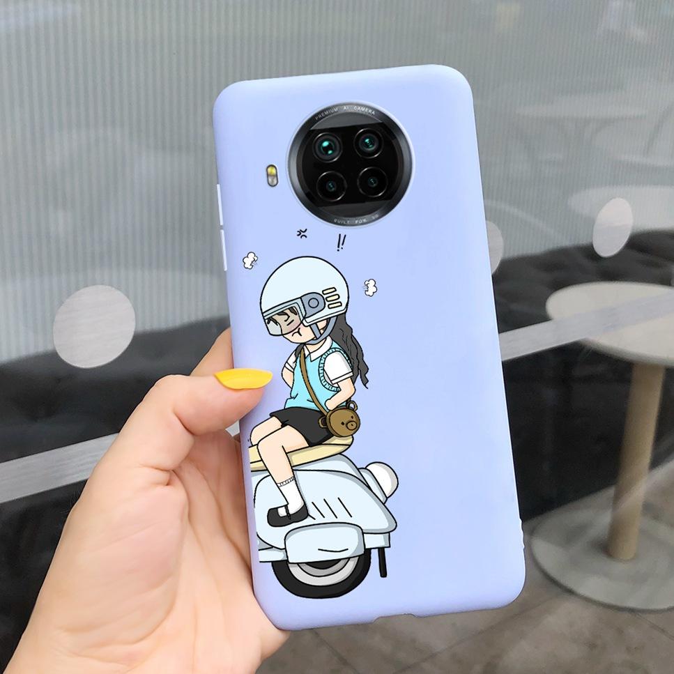 ForXiaomi Mi 10T Lite Case Cute Cartoon Cat Painted TPU Silicone Back Cover For Xiaomi Mi 10T Lite 5G 10Tlite Phone Case Funda