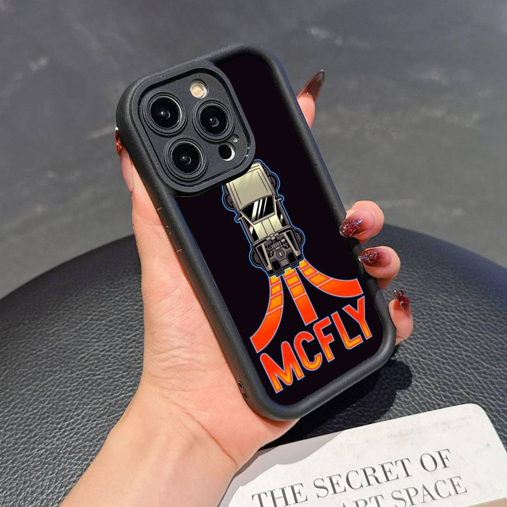 Movie Back To The Future Silicone Phone Case For iPhone 17 Air 17 16 15 14 13 12 11 Plus Pro Max Shockproof Soft Cover