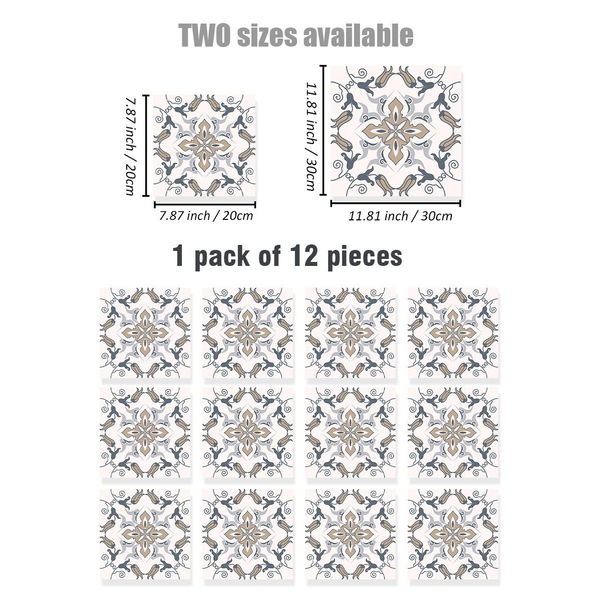 

Pvc Floor Sticker Self-Adhesive Bathroom Kitchen Renovation Waterproof And Moisture-Proof Wall Sticker Non-Slip And Wear-Resistant Thickened 15X15cm * 12pcs (please take even numbers)