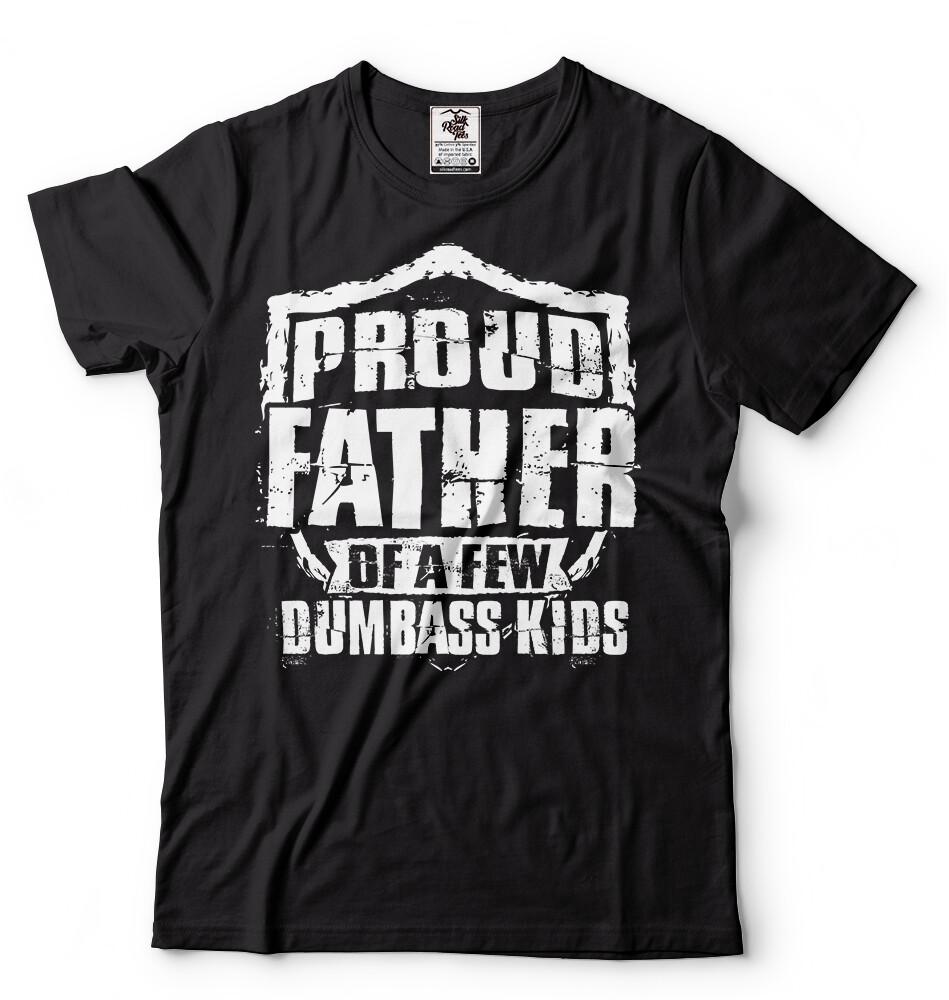 Stolzer Vater von Dummkopf-Kindern Lustige Geschenke für Papa Vatergeschenke Vatertag T-Shirt
