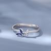 Elegant Korean Butterfly Ring For Women Adjustable Open Ring Chic Minimalist Design