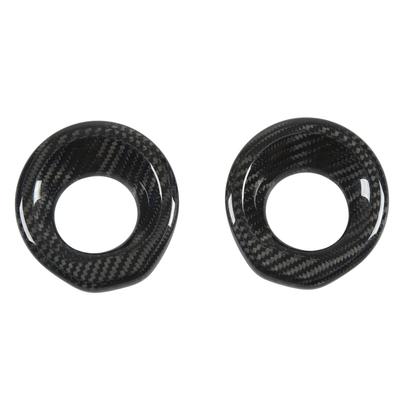 Car Door Audio Speaker Trim Ring Genuine Carbon Fiber Decoration Replacement for GR Supra J29 DB 2019‑2022