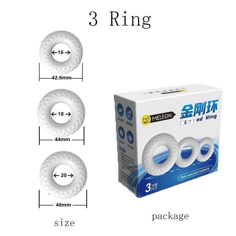 Male Penis Cock Ring Delay Ejaculation Scrotal Binding Ball Stretcher Penis Enlargement Silicone Cockring Sex Toy For Men