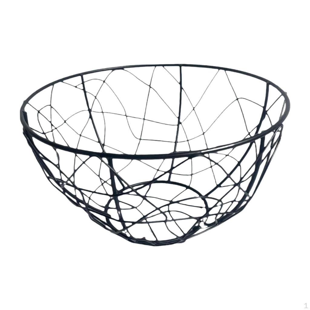 Organizator de depozitare a ouălor, coș de fructe, reutilizabil, ușor de utilizat, coș metalic din sârmă