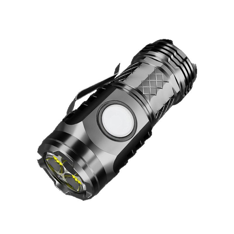 USB Rechargeable Mini Multifunctional High-Intensity Clip-on Cap Light for Outdoor Use