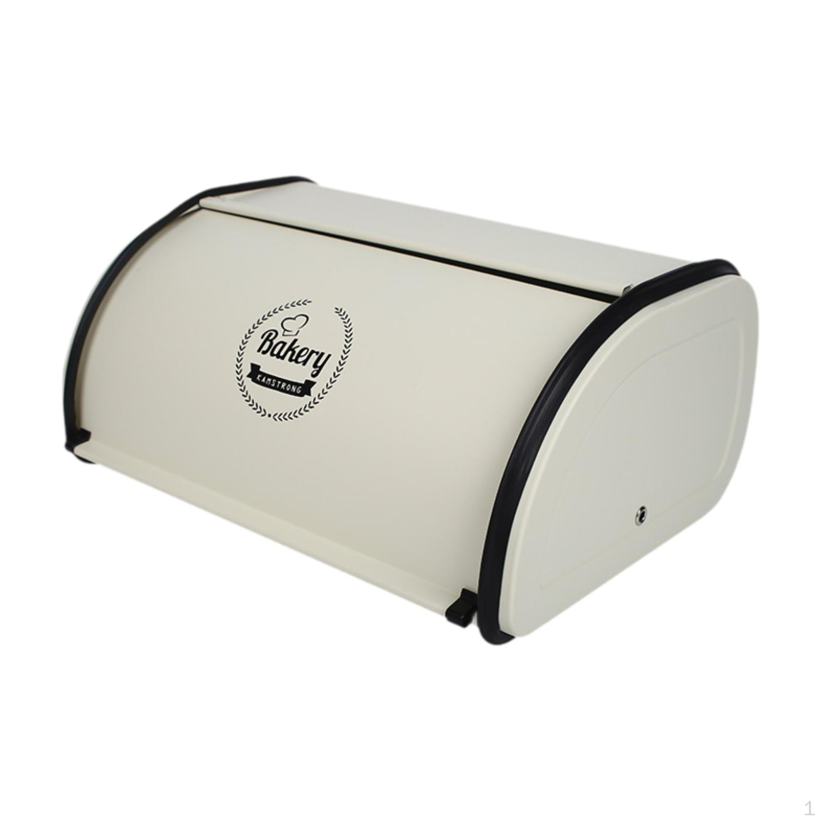 Хлебница с выдвижной крышкой Металлическая коробка Винтажная для столешницы Портативный Хранитель Держатель