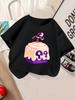 Süße Obstbox Kinder Kurzarm T-Shirt Sommer Niedlich Cartoon Rundhalsausschnitt Jungen Mädchen 3-14