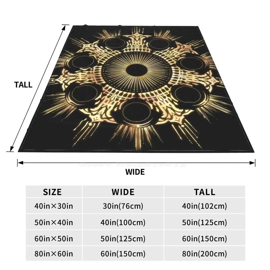 The Sigil Of Azem ( Glow ) Latest Super Soft Warm Light Thin Blanket Azem Ffxiv Ff14 Final Fantasy 14 Summoning Sigil Glyph
