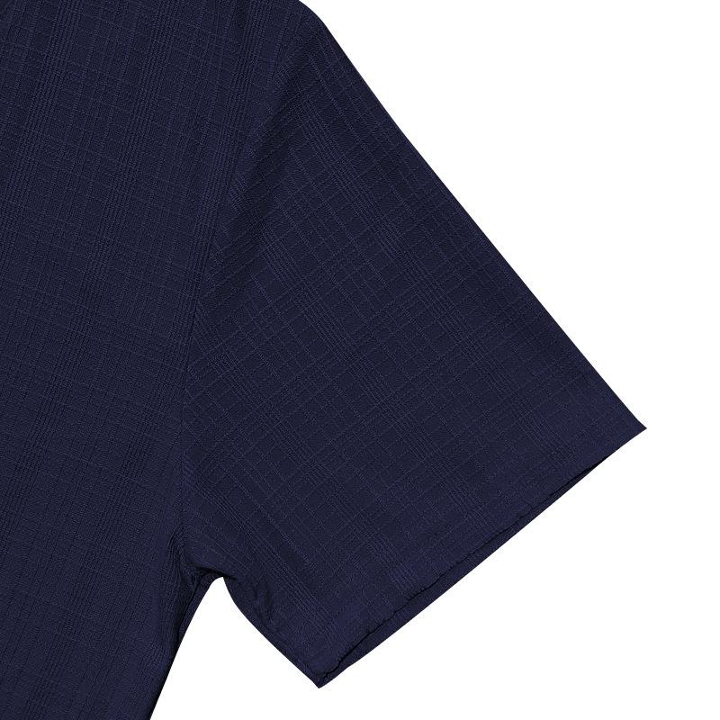 Mens V Neck Short Sleeve Solid Color Button Front Casual Summer T Shirt