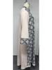 Plus Size Middle Eastern Ethnic V-Neck Printed Patchwork Long Dress