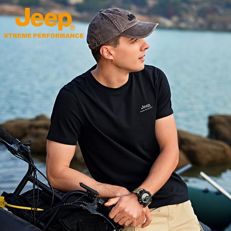 Jeep Men s Waterproof Outdoor Casual Sport Short Sleeve T-Shirt XL