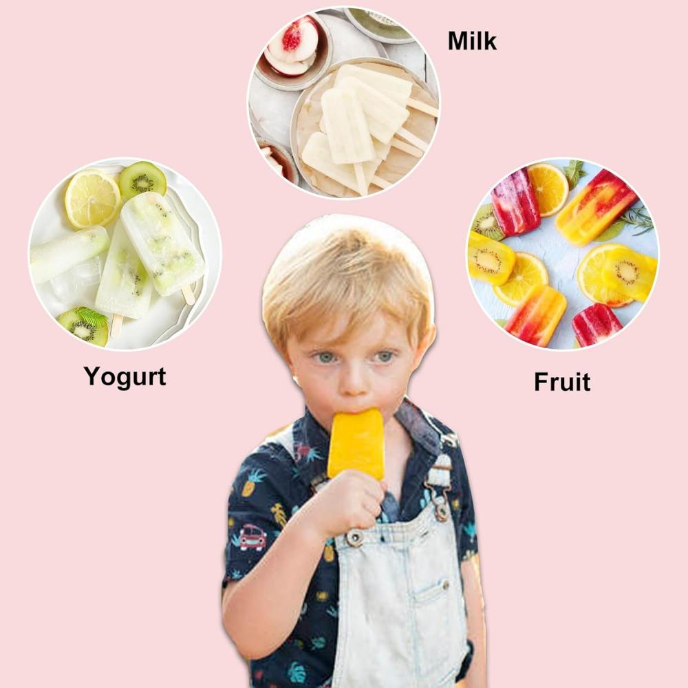 Silicone ice cream molds,Diy cartoon animal fruit Popsicle mold covers, reusable, Popsicle molds, mini Popsicle molds, ice cream