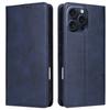 For iPhone 15 Pro Case RFID Blocking Phone Leather Cover Magnetic Closing