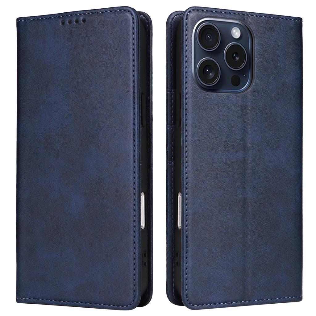 For iPhone 15 Pro Case RFID Blocking Phone Leather Cover Magnetic Closing