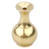 1PC Small Ornaments Portable Home Decor Tea Ceremony Brass Vase Buddhist Supplies Mini Gourd Incense Holder Aromatherapy Stove