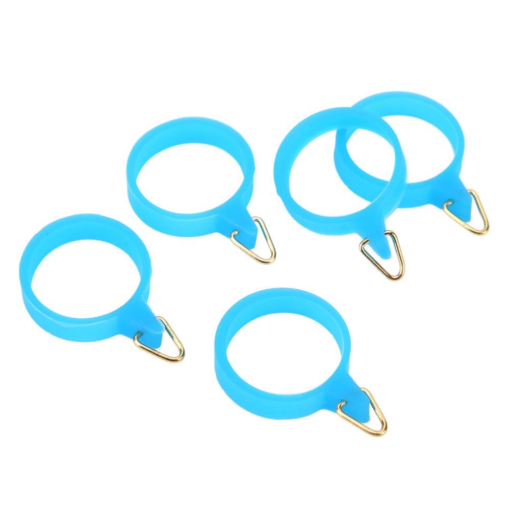 5PCS Stainless Steel Bait Hook Holder with Rubber Circle Lure Hook Holder  Water Activities