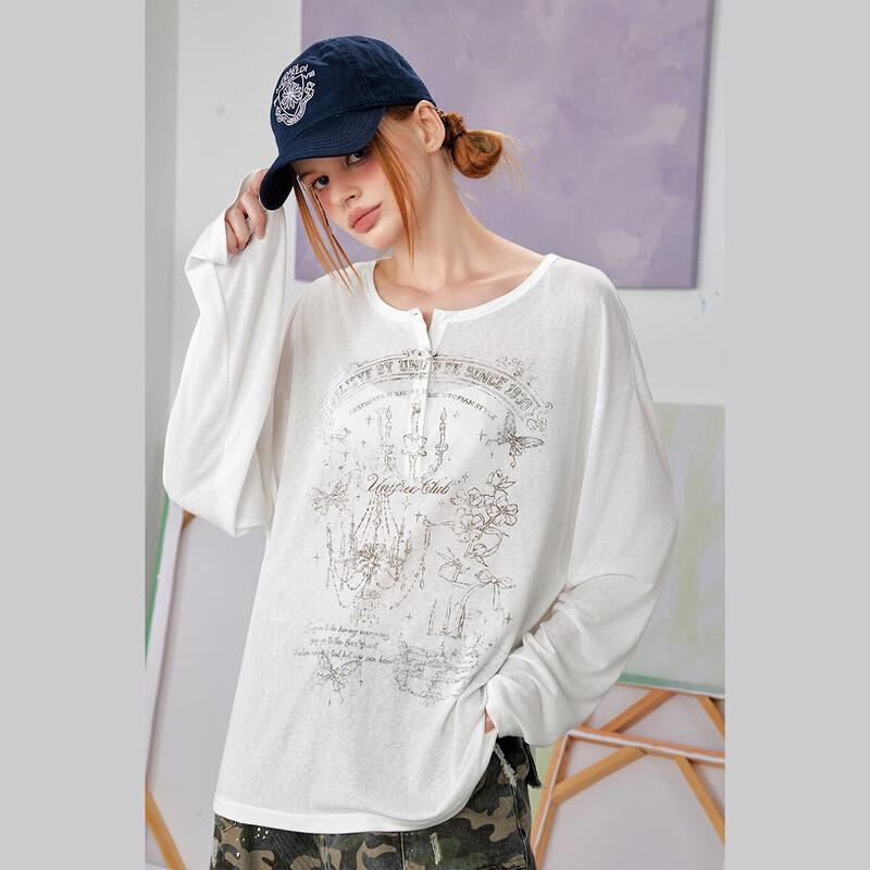 UNIFREE Women s Loose Fit Long Sleeve Sun Protection T-Shirt XL