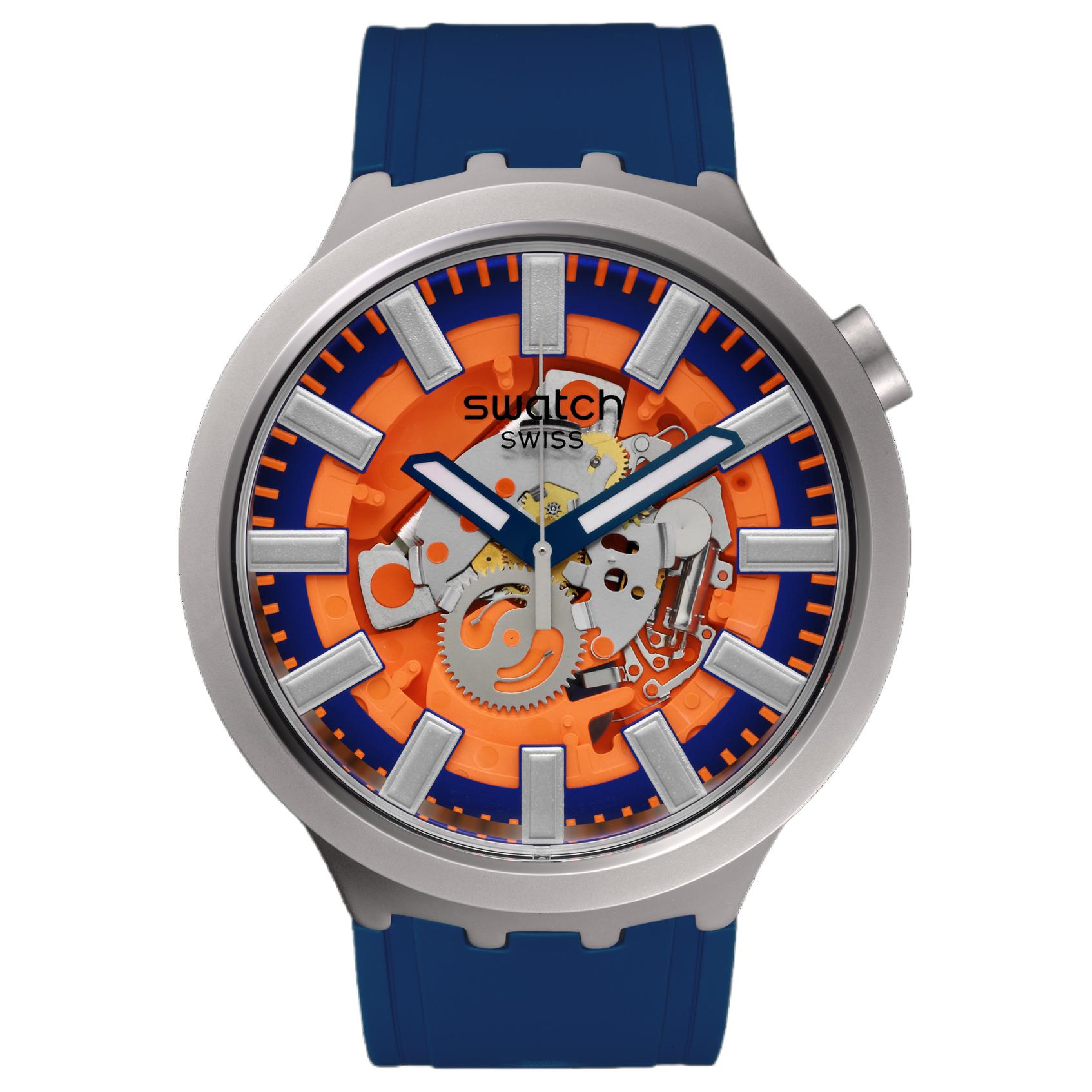 SWATCH Unisex Blue Watch SB07S114 SB07S114 Blue Dial