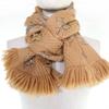 Great LOUIS VUITTON Scarf Escalp Logomania Shine With fringe beige wool M75834 Used