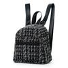Women's Ethnic-Style Straw Backpack with Double Layer Zipper