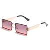 Rectangle Rimless Sunglasses Women Men Gradient Shades Sun Glasses Female Classic Brand Designer Eyeglasses UV400 Oculos