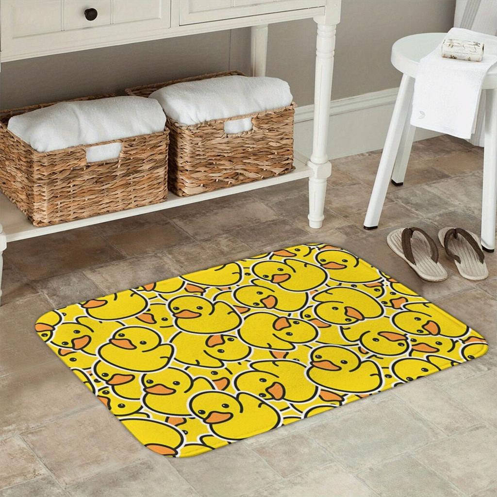 1PC Duck Pattern Kitchen Rugs Non-Slip Door Mats Pop design Bathroom Rug Bath Mat Carpet for Home Sink Laundry Decor