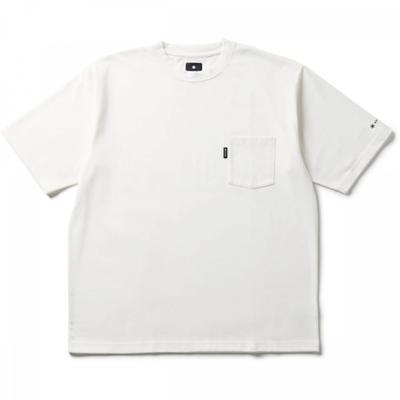 Snowpeak Men S New STandard PockeT T ShirT Off whiTe M    nSd TS 25au001