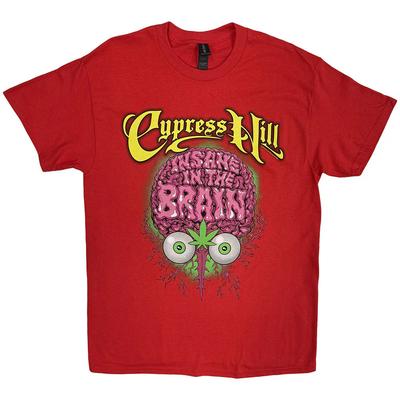 Tričko Cypress Hill: Šílený v mozku (Červené) OFICIÁLNÍ NOVINKA