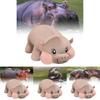 Adorable Hippo Plush Toy Cozy Bed Hugging Pillow Perfect For Sleeping And Cuddling