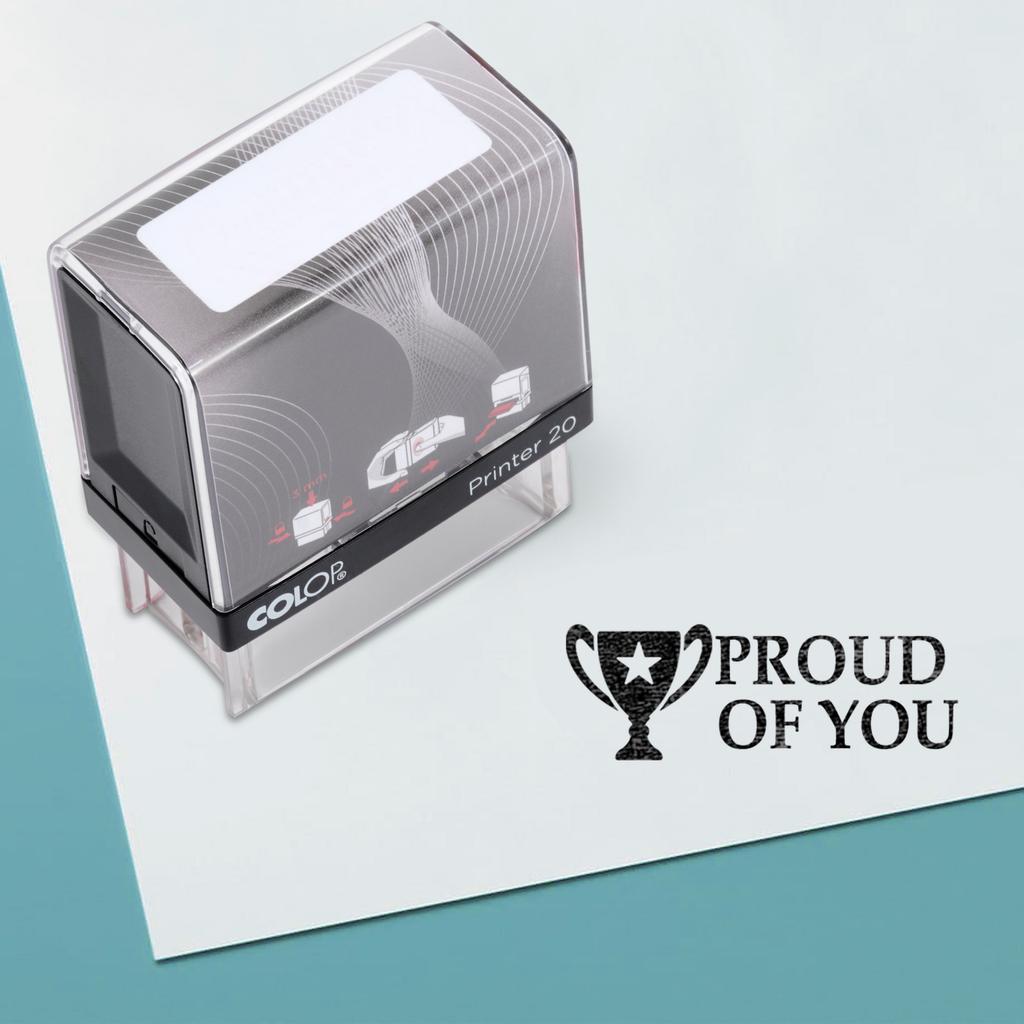 Jsem na tebe hrdý Samobarvicí gumové razítko Vlastní Colop Kancelářské potřeby P20 Mini Razítko