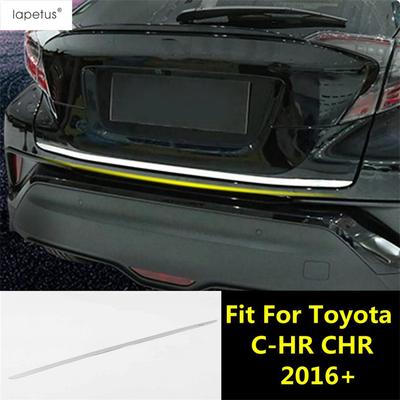 Bande de moulage de couvercle de hayon arrière de voiture, garniture d'accessoires en acier inoxydable, compatible avec Toyota C-HR CHR 2016 -