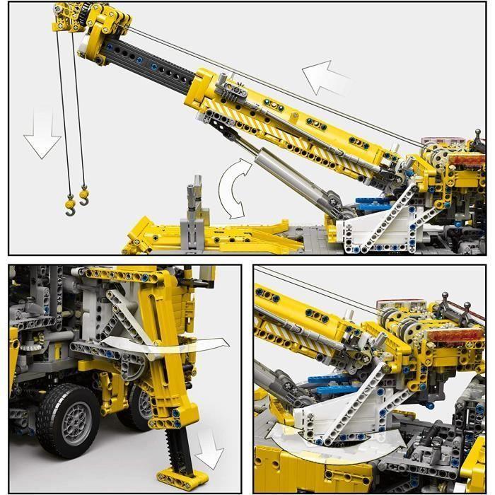 Bloc de construction compatible camion de pompiers motorisé modèle assemblage brique enfants 4883 pcs.
