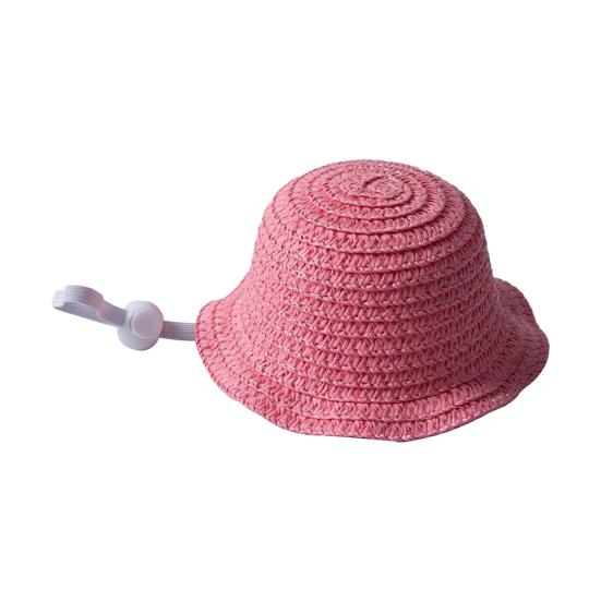 Pet Straw Hat Cat Sun Hat with Adjustable Drawstring Summer Pet Sun Hat for Cats And Dogs Outdoor Walks Sun Protection