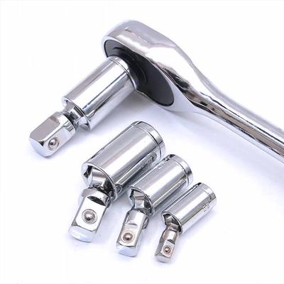 1/4" 3/8" 1/2" Universal Joint Set Ratchet Angle Extension Bar Socket Adapter Manual and Pneumatic 360 Rotary Adapter