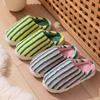 Winter cotton slippers household warm non-slip thick-soled plush home slippers color 2025 cotton shoes outer wear