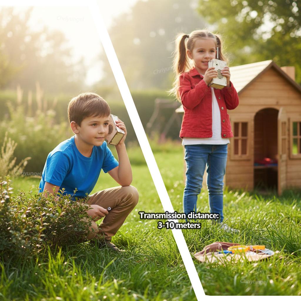 Wooden Walkie Talkie Kit for Kids DIY Wireless Communication Toy STEM Science Educational Project Learning Gift for Kids