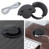 Round Wire Hole Cover Home Office Table Outlet Box Computer Desk Cord Grommet With 2 Port USB Cable Organization Case