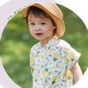 Baby Boys Girls Yukata Jinbei Cute Romper Summer Baby Dinosaur Floral Pattern Baby Clothes Knit Romper Short Sleeve Front Opening Cotton HF1221