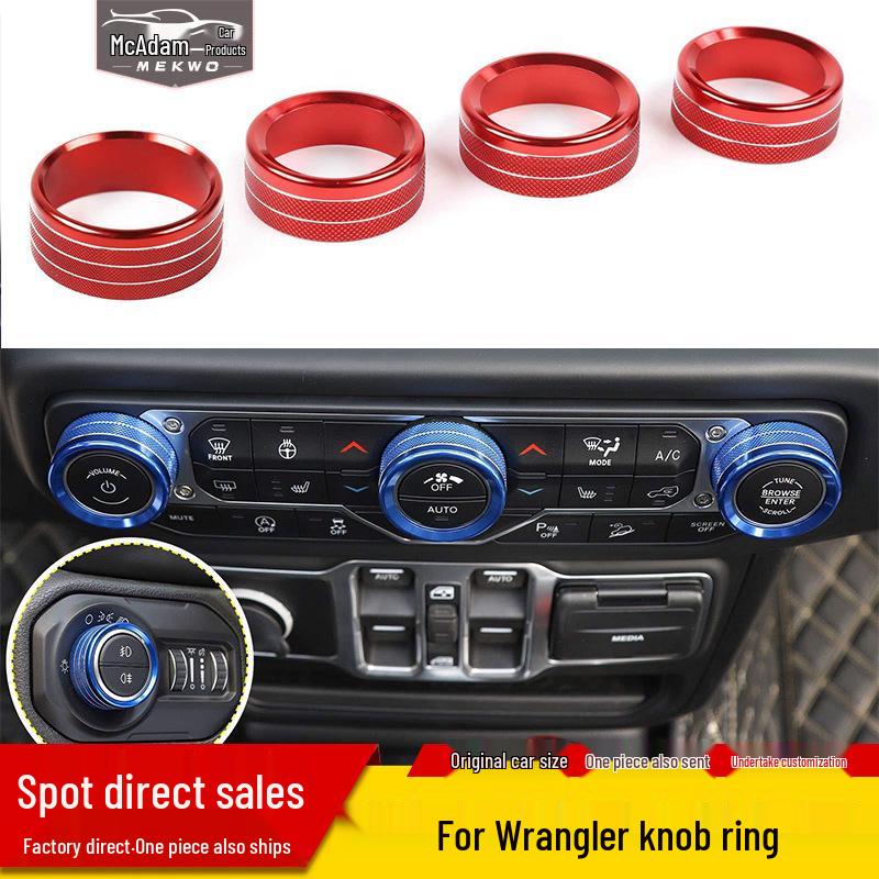 Kia K3 (2015-2018) A/C Knob Aluminum Decorative Cover