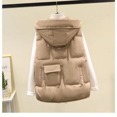 New Korean Loose Fashion Winter  Women's Coat Vest Jacket Sleeveless Coat