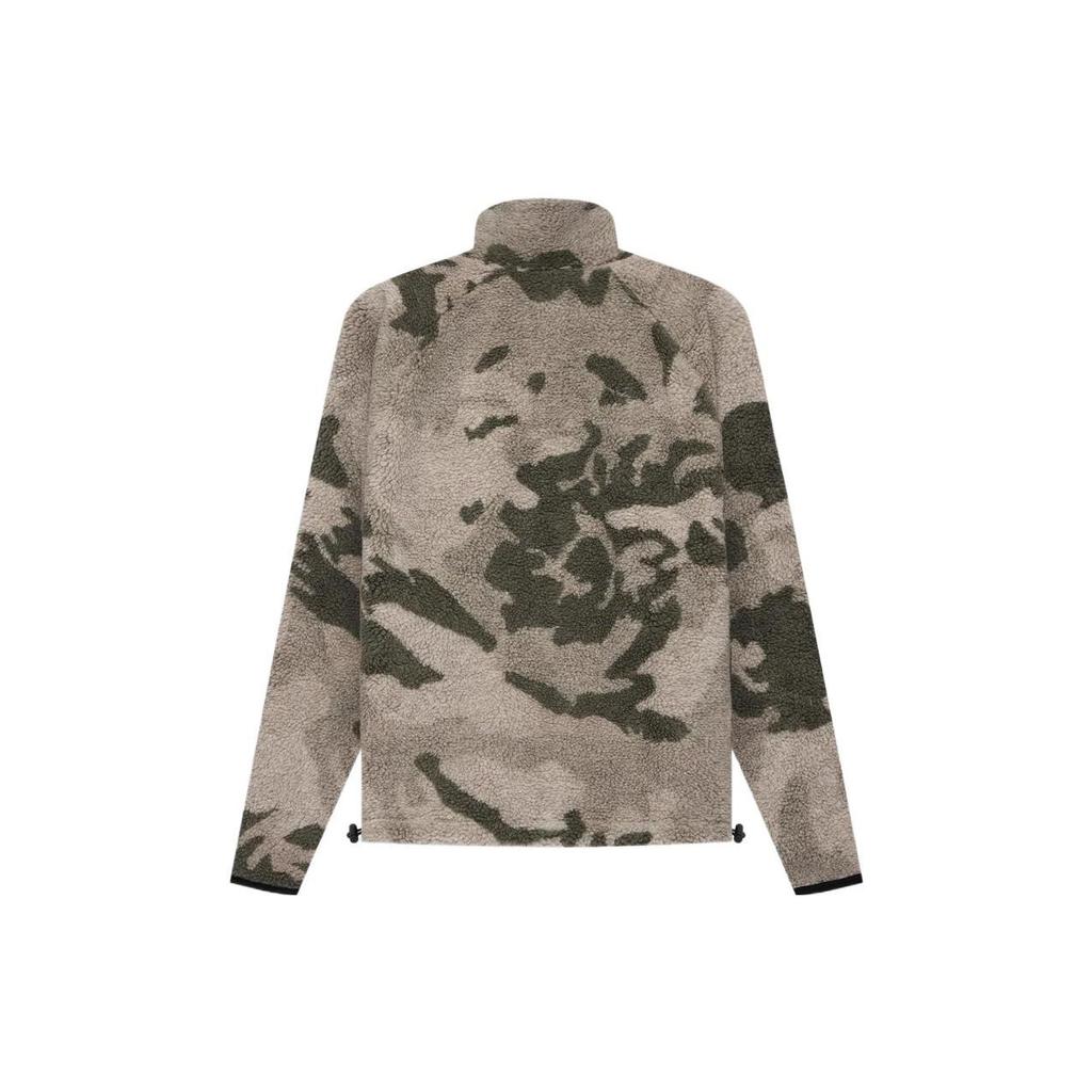 Fear of God Essentials SS22 Camo Fleece Zip-Up Collar Jacket Men Jacket Camouflage FOG-SS22-057