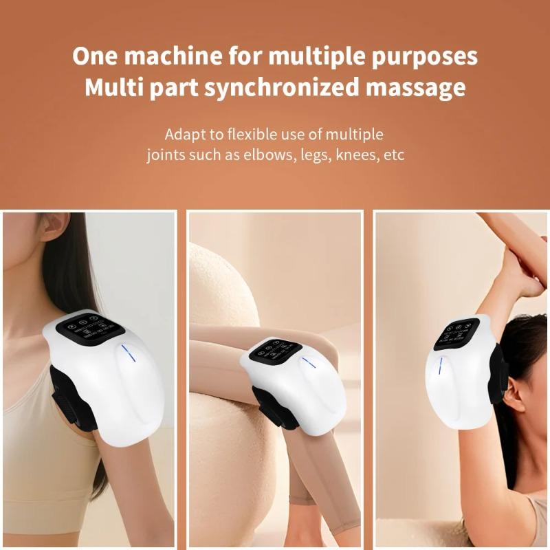 2026 New Gift Wireless Electric Knee Massager with Heating Warm Relaxation for Knee Shoulder Elbow Portable Adjustable Vibration Massage