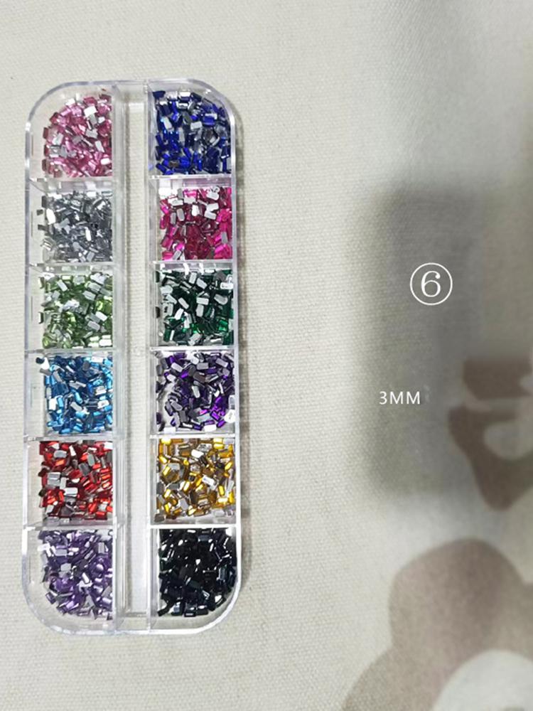 

12 сіток акрилові водяні діаманти AB білі великі червоні змішані діаманти кольору діамантів для нігтів з плоским дном