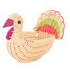 Cute Desktop Mini Turkey shape Storage Basket HandWoven Basket Home Decoration