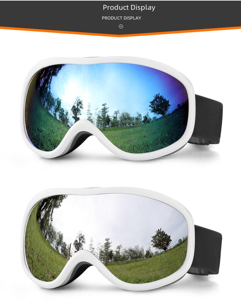 HD Double-Layer Anti-Fog Ski Goggles with Myopia Support – Breathable & Windproof Eye Protection Gear