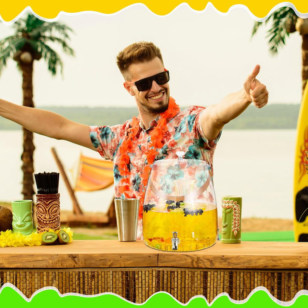 Nádoba dávkovače nápojů s kohoutkem a rukojetí, nepropustná, dávkovače ledové šťávy, limonády a nápojů na večírky